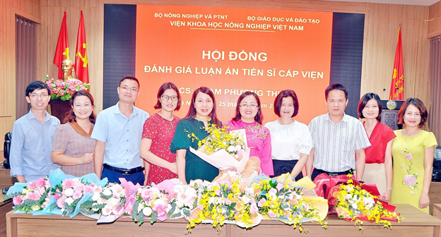 GIẢNG VIÊN KHOA SINH – KTNN BẢO VỆ THÀNH CÔNG LUẬN ÁN TIẾN SĨ TẠI VIỆN KHOA HỌC NÔNG NGHIỆP VIỆT NAM